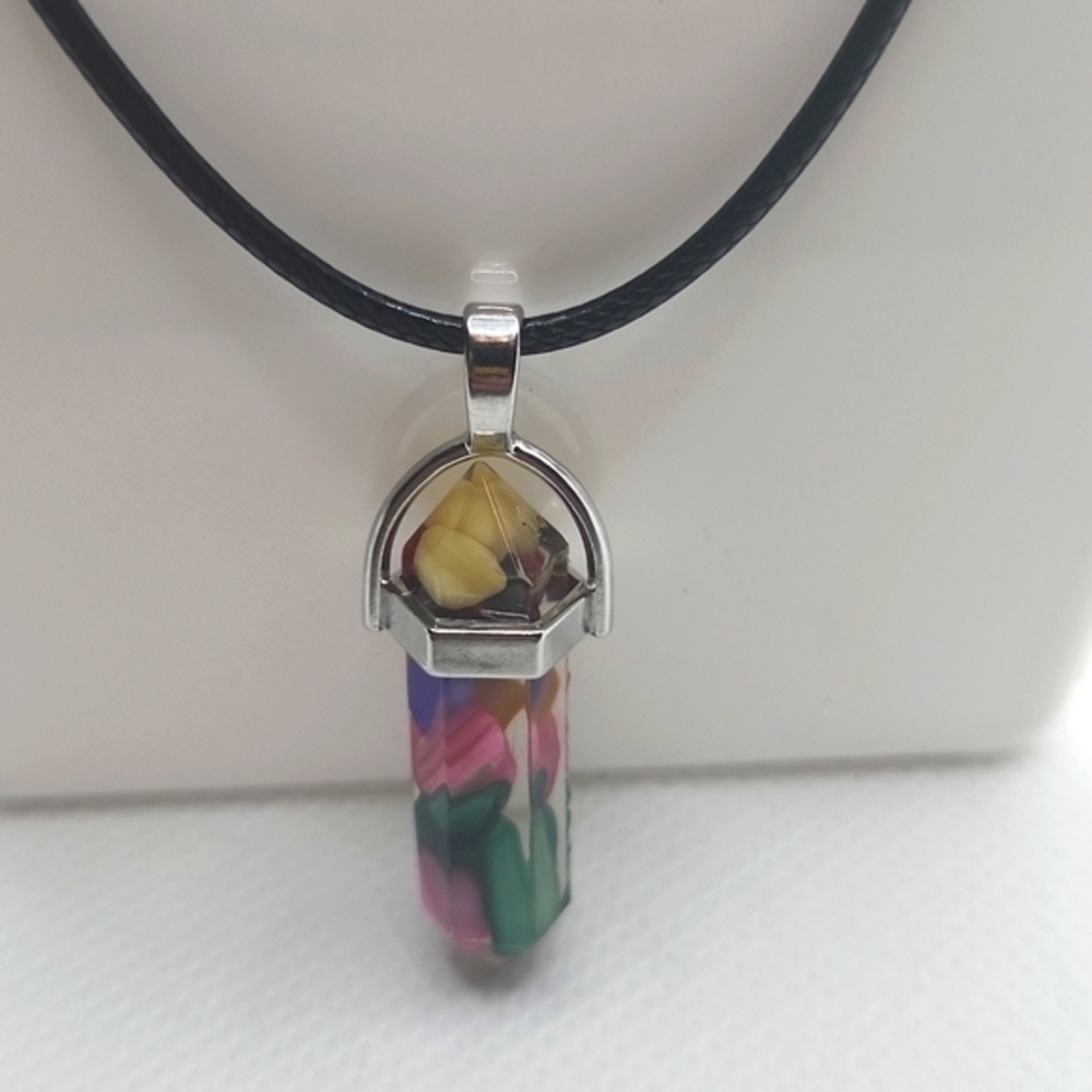 Healing Crystal Pendant Necklace Mystic‎ Topaz